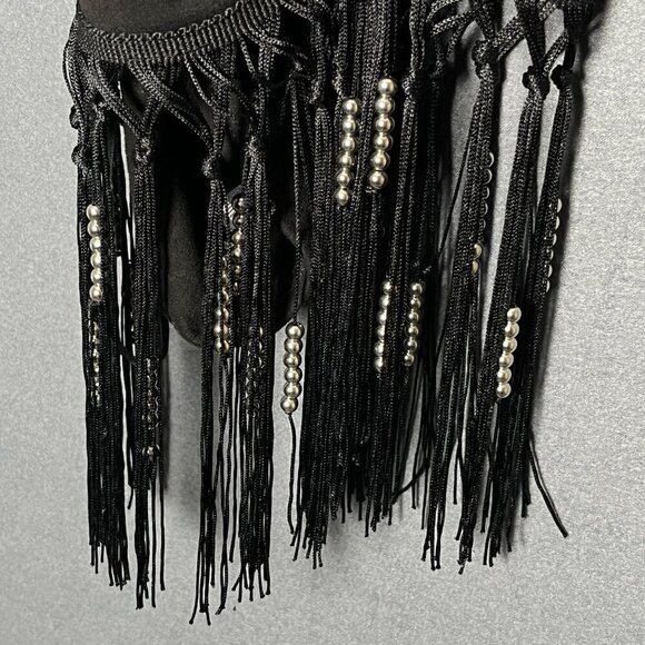 Windsor Fringe Top Size Small Fringe Festival Hippie Boho - Picture 7 of 8